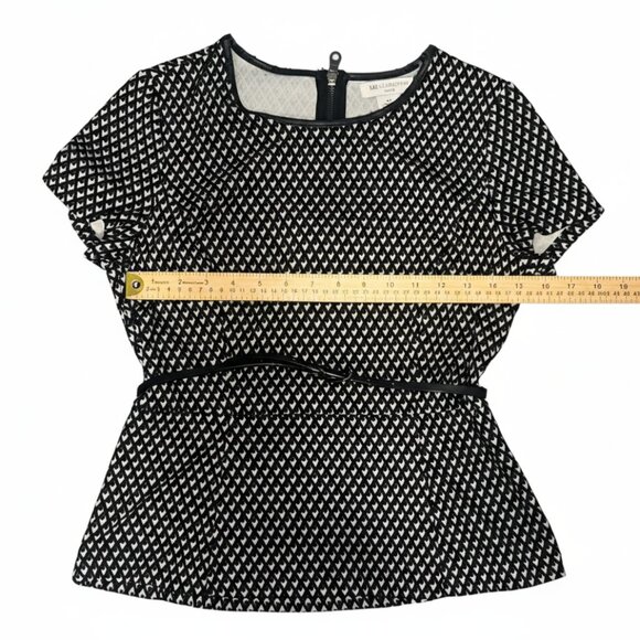 Vintage 1990s/Y2K Liz Claiborne Black and White Shirt - Picture 3 of 6